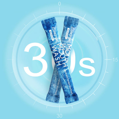 Mouthwash Travel Size - Alcohol-Free Icy Mint, Portable Fresh Breath, 60 Pack (0.41 Fl Oz Each)