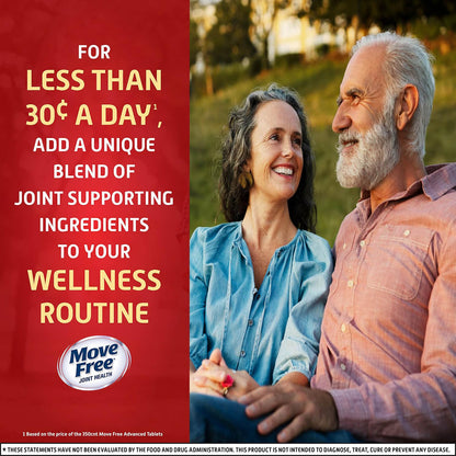 Move Free Advanced Glucosamine, Chondroitin & Uniflex – Joint Support (200 Tablets)