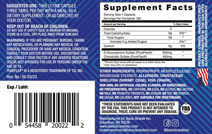 Move Pureflex Glucosamine Chondroitin – Joint Support Supplement (120 Capsules, 2-Pack)