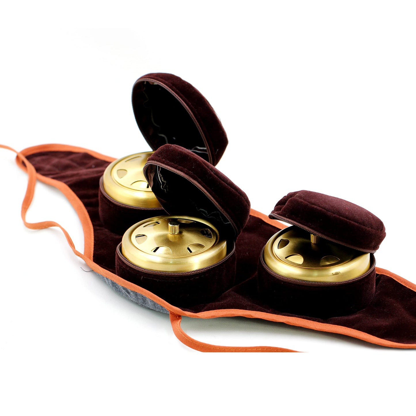Chinese Moxibustion Box Kit – Smokeless Portable Moxa Set (54pcs, 3 Copper Burners, Acupoint Map)