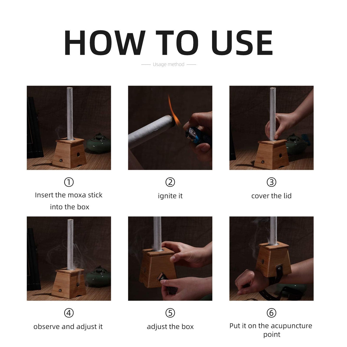 10PCS Box Chinese Moxa Sticks 15:1 3-Year Chen High Purity Moxibustion Roll (艾灸条)