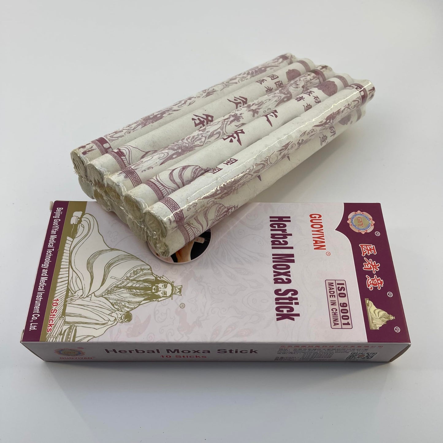 Moxa Sticks for Moxibustion – Pure Mugwort (20:1), 10 Rolls