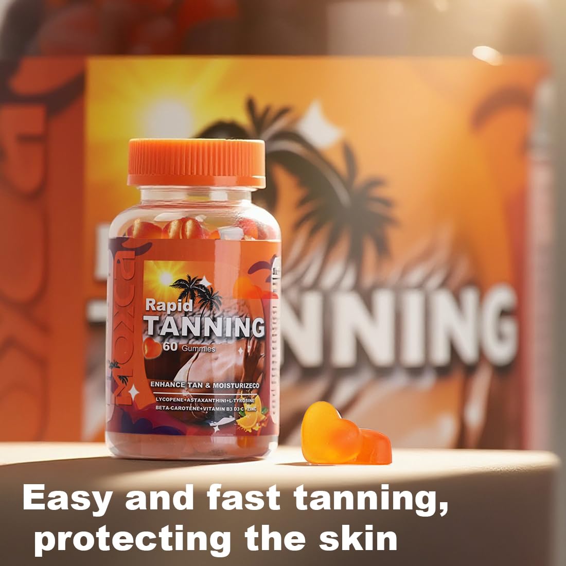 Moxca Vegan Astaxanthin & Lycopene Gummies – Skin Glow