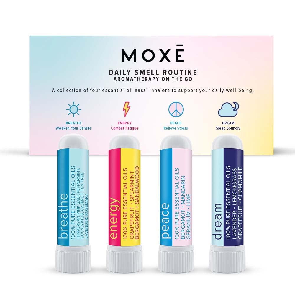 MOXE Aromatherapy Nasal Inhalers Set – Portable Leakproof