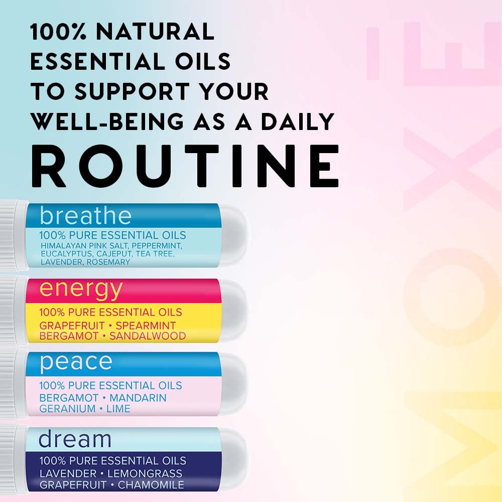 MOXE Aromatherapy Nasal Inhalers Set – Portable Leakproof
