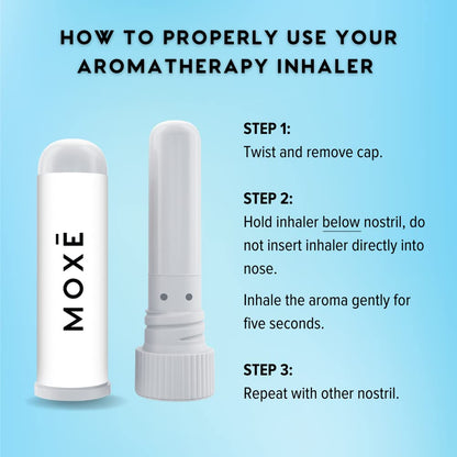 MOXĒ Eucalyptus Essential Oil Nasal Inhaler | Sinus Relief, Daily Relaxation & Stress Relief | Made in USA