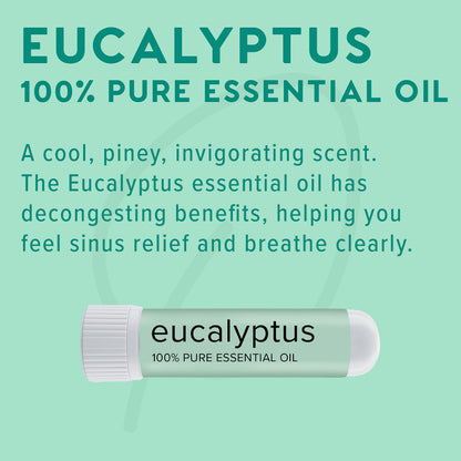 MOXĒ Eucalyptus Essential Oil Nasal Inhaler | Sinus Relief, Daily Relaxation & Stress Relief | Made in USA