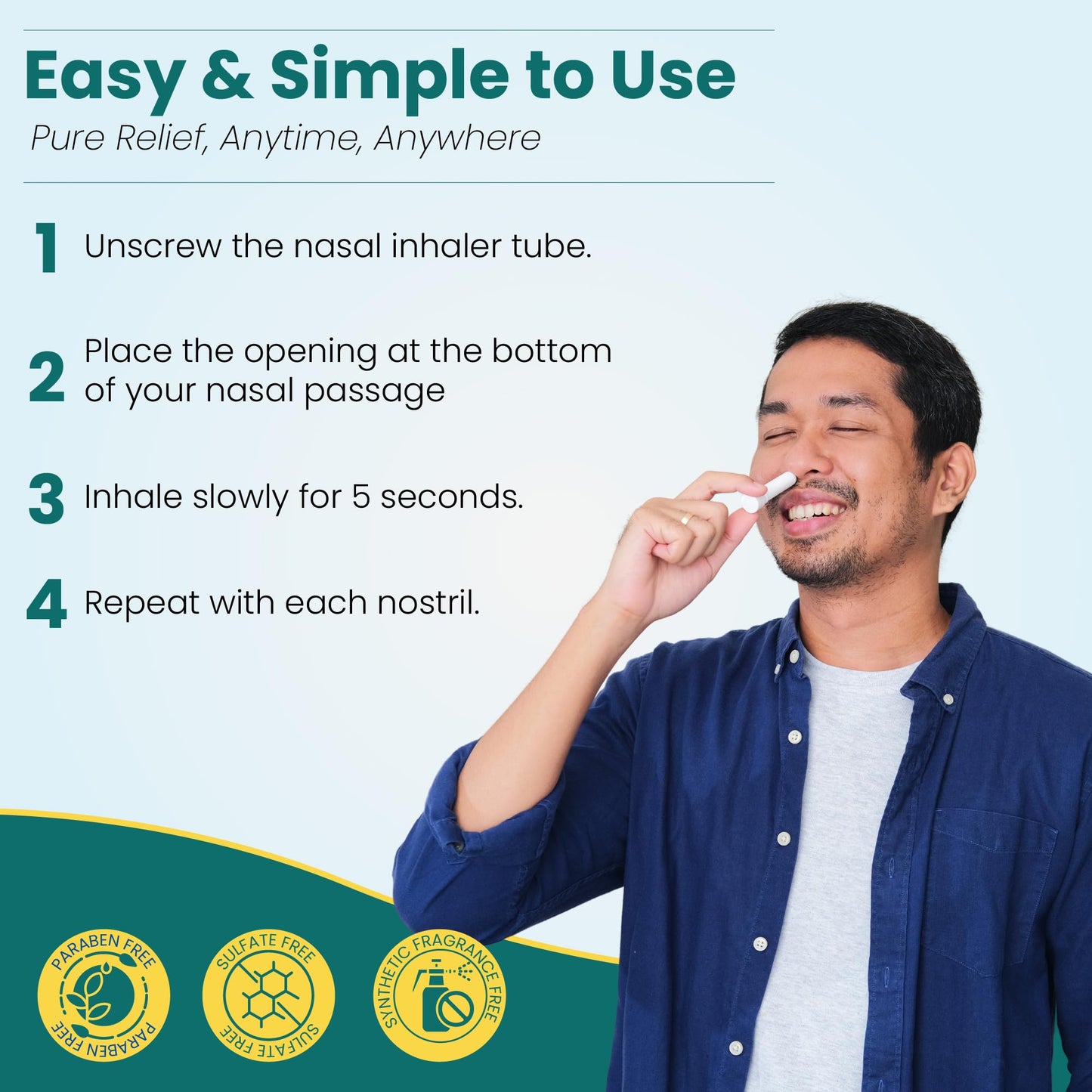 MOXĒ Nature Gift Bundle: 5 Aromatherapy Inhalers with Pure Essential Oils, Made in USA