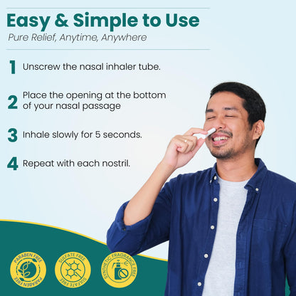 MOXĒ Nature Gift Bundle: 5 Aromatherapy Inhalers with Pure Essential Oils, Made in USA