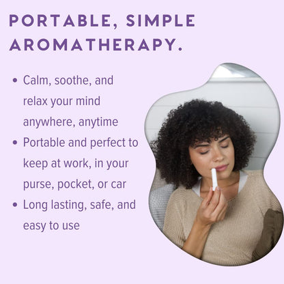 MOXE Lavender Essential Oil Nasal Inhaler – No-Mess Aromatherapy, Made in USA (1 Pack)