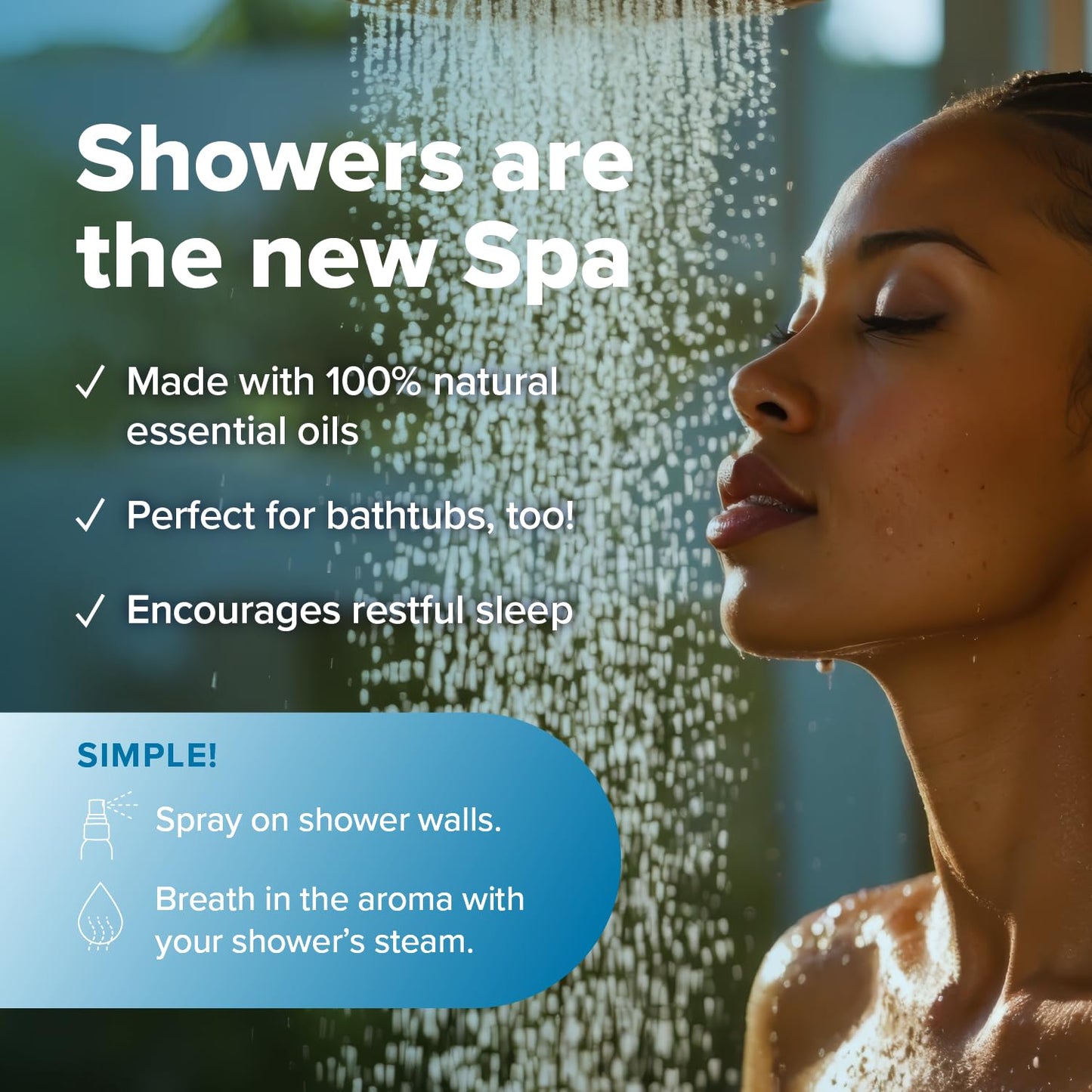 MOXE Shower Mist Breathe – Aromatherapy Shower Spray with Eucalyptus & Peppermint (4 Fl Oz, Pack of 2)
