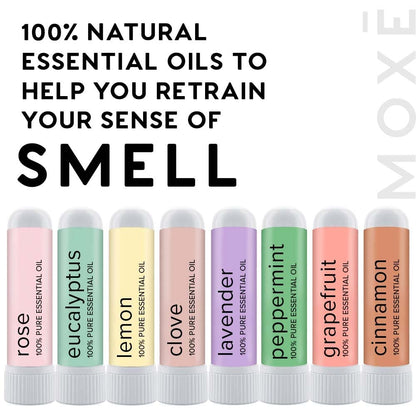 MOXĒ Smell Training Kit – Made in USA, 8 Essential Oils (Phase 1 & 2)
