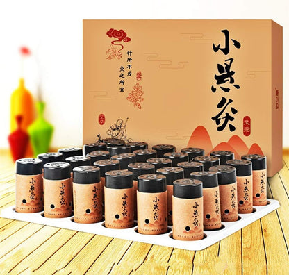 Moxibustion Box with Moxa Stick for Acupuncture and Massage | Artemisia Mugwort Holder & Roller