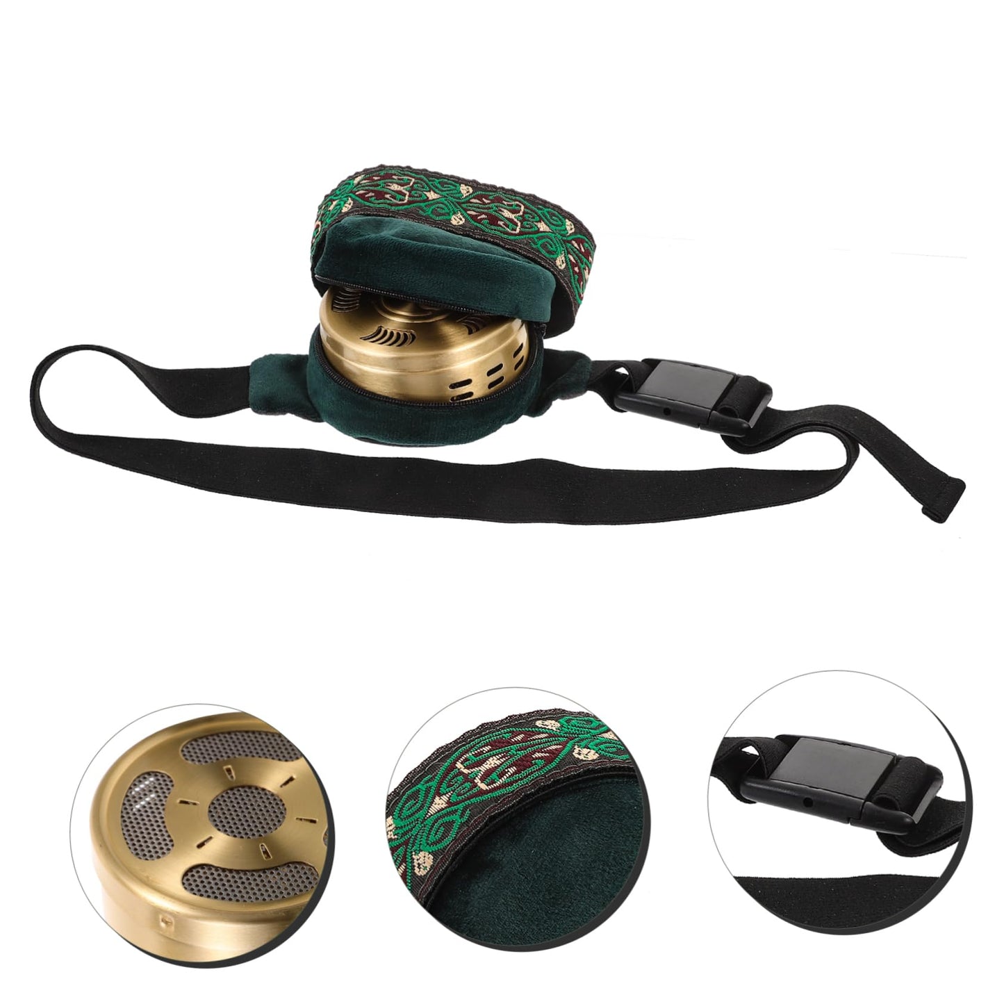 2-Piece Moxibustion Box Set with Velvet Smoke Filter – Copper Moxa Burner for Full-Body Use
