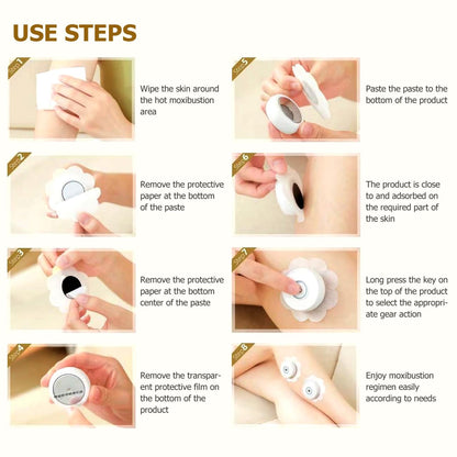 Moxibustion Sticker | 10Pcs Lumbar Moxa Patch - Portable, Smokeless Body Stickers