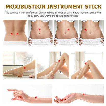 Moxibustion Sticker | 10Pcs Lumbar Moxa Patch - Portable, Smokeless Body Stickers