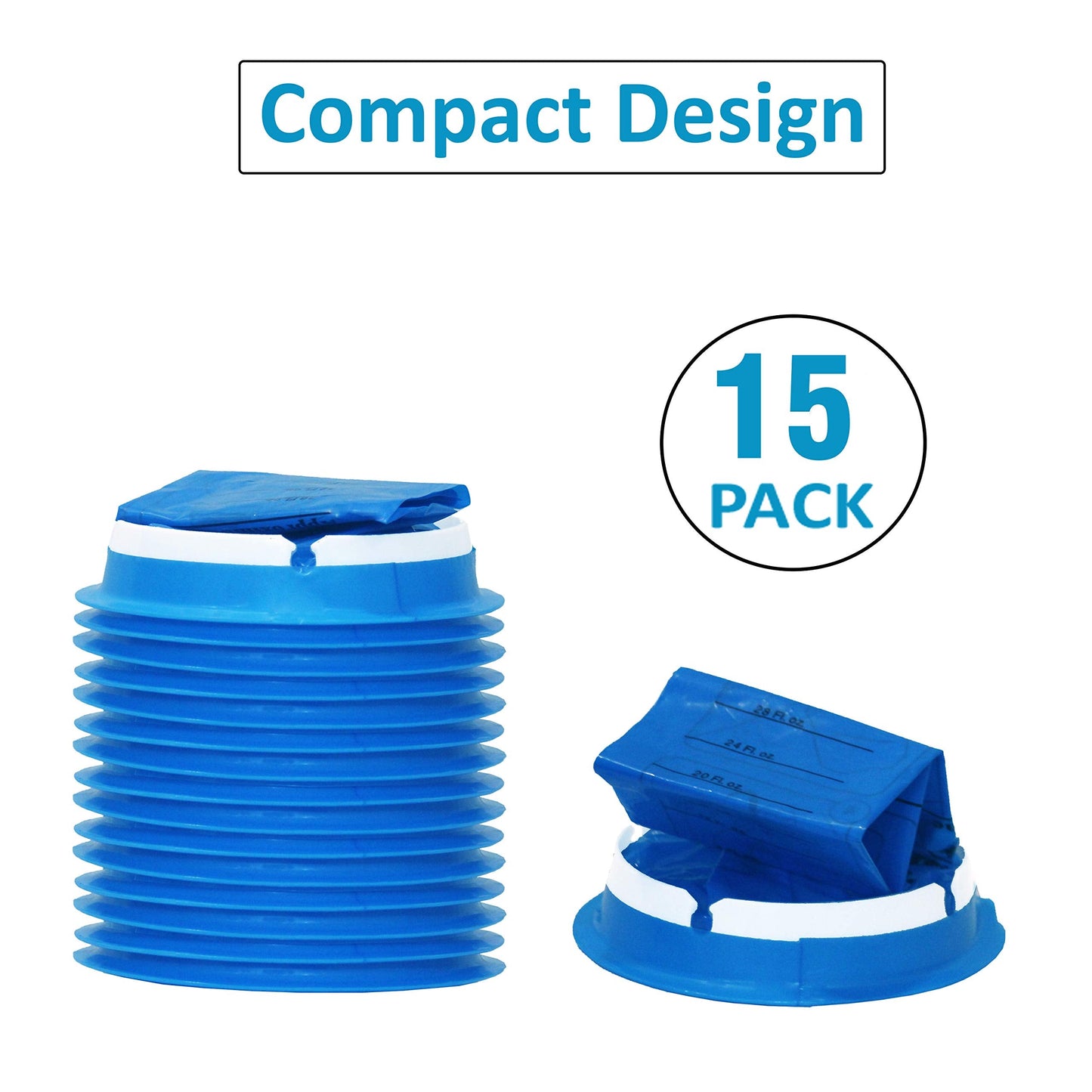 MP MOZZPAK Vomit Bags 15-Pack | 1000ml Medical-Grade Leak-Proof Emesis Bags for Travel