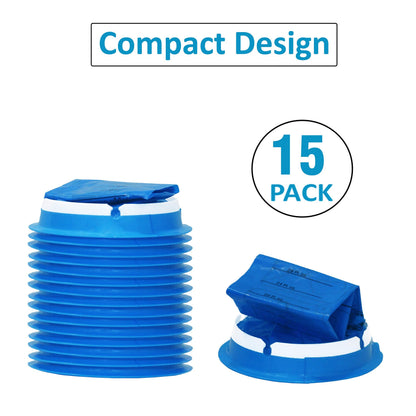 MP MOZZPAK Vomit Bags 15-Pack | 1000ml Medical-Grade Leak-Proof Emesis Bags for Travel