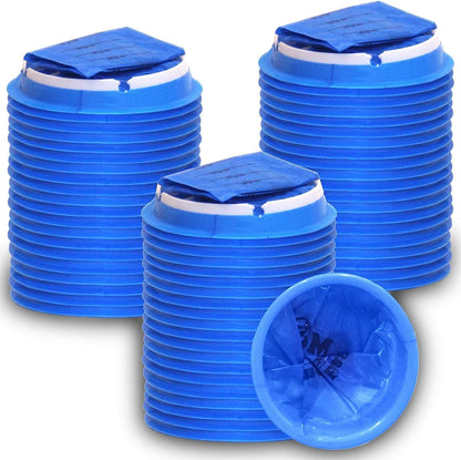 MP MOZZPAK Vomit Bags Disposable 60 Pack - 1000ml Leak-Proof Emesis Bags (Blue)