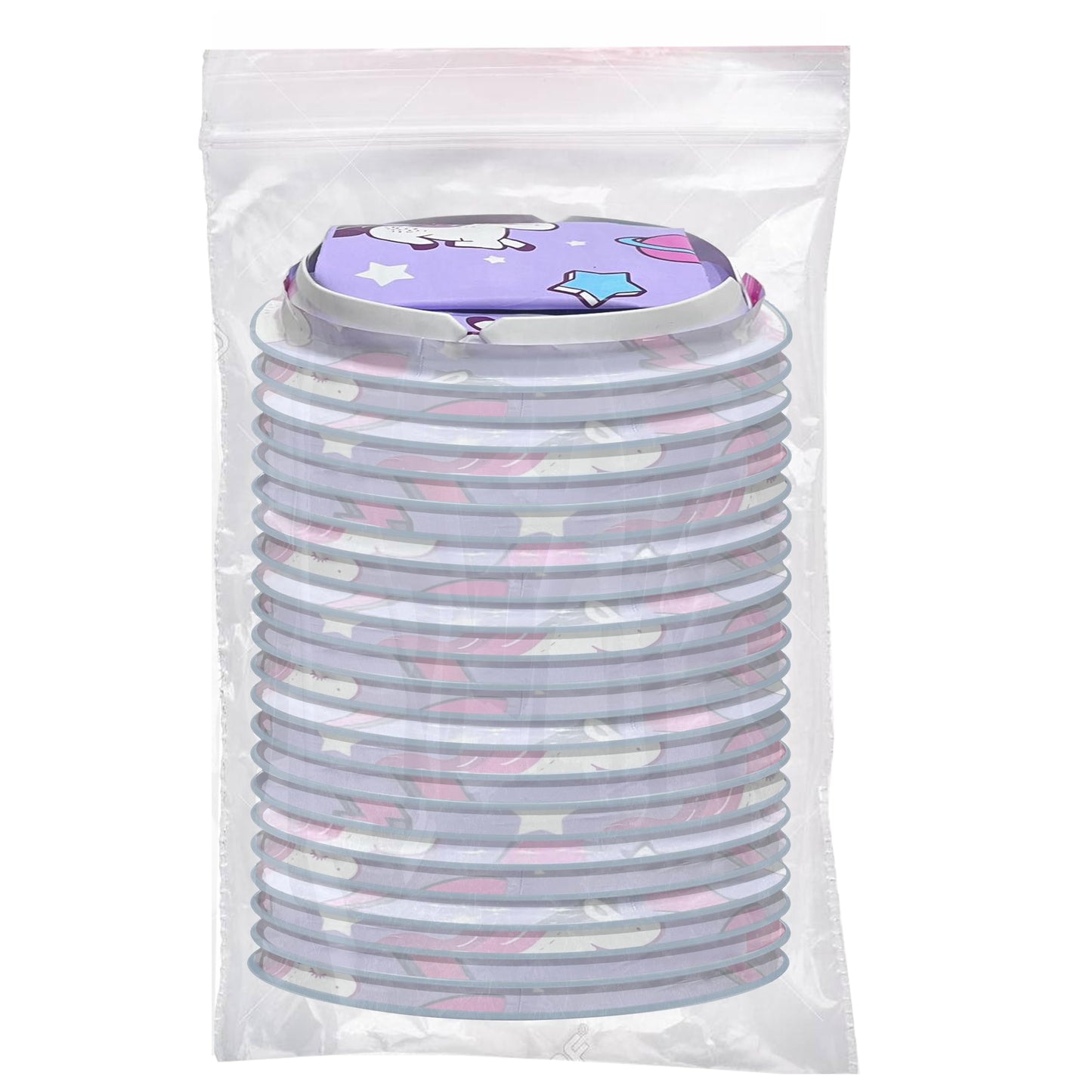 MP MOZZPAK Unicorn Kids Vomit Bags Disposable 24 Pack – Leak-Proof Travel Puke Bags