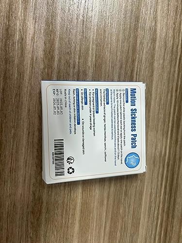 MQ 42ct Motion Sickness Patches – Non-Drowsy, Waterproof, 72h