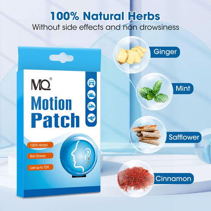 MQ Motion Sickness Patch – 60 Count, Fast-Acting Travel Patches