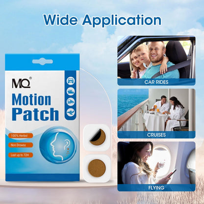 MQ Motion Sickness Patch – 60 Count, Fast-Acting Travel Patches