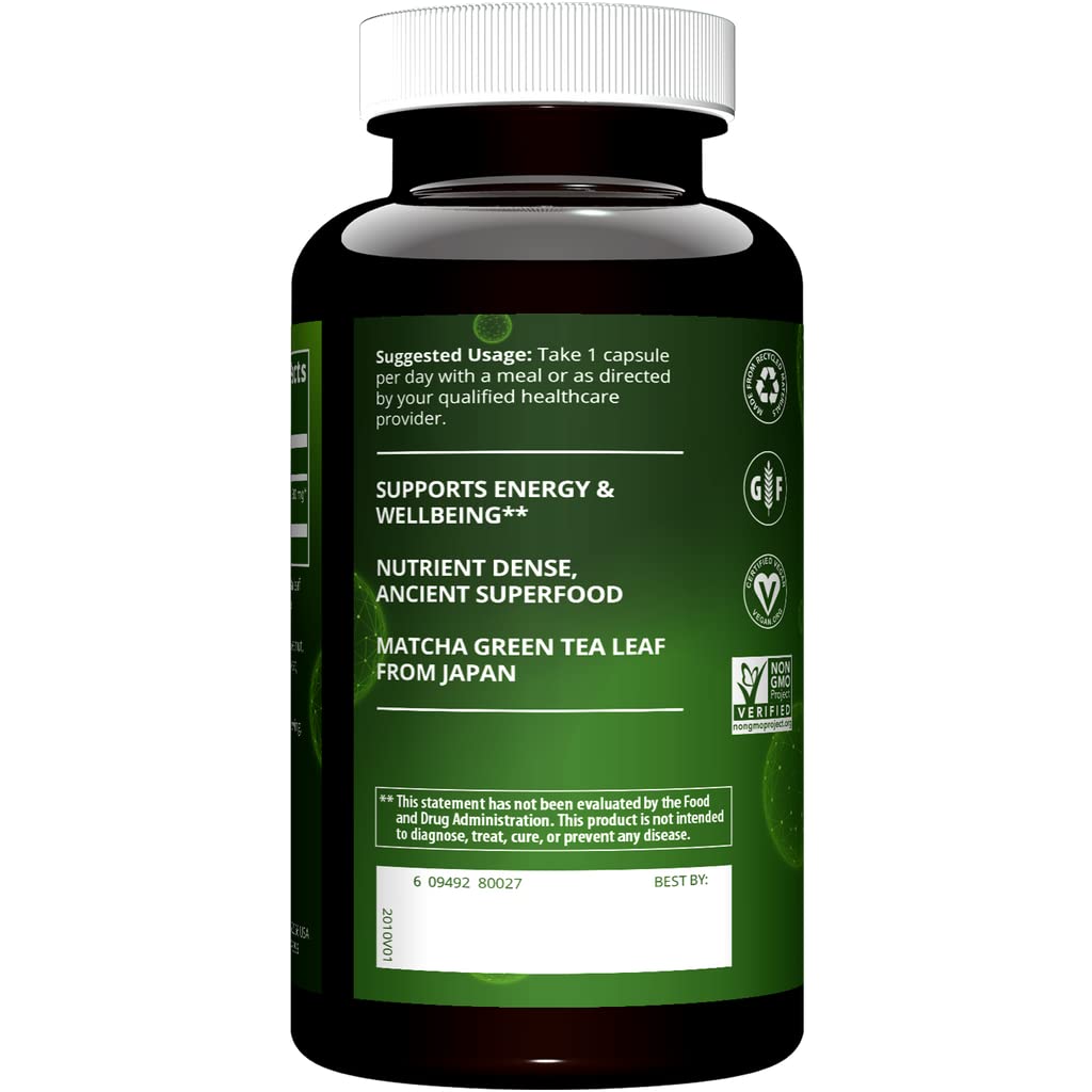 MRM Matcha Green Tea Capsules 60 Servings (Pack of 2)