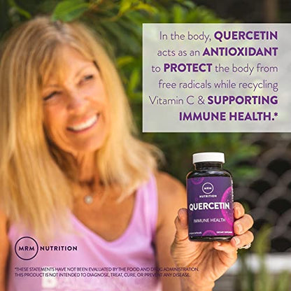 MRM Nutrition Quercetin | Immune & Cardiovascular Health | 500mg per Serving | QU995 Purest Quercetin | 60 Servings
