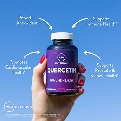 MRM Nutrition Quercetin | Immune & Cardiovascular Health | 500mg per Serving | QU995 Purest Quercetin | 60 Servings