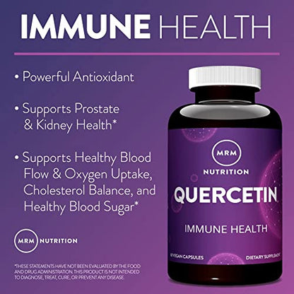 MRM Nutrition Quercetin | Immune & Cardiovascular Health | 500mg per Serving | QU995 Purest Quercetin | 60 Servings