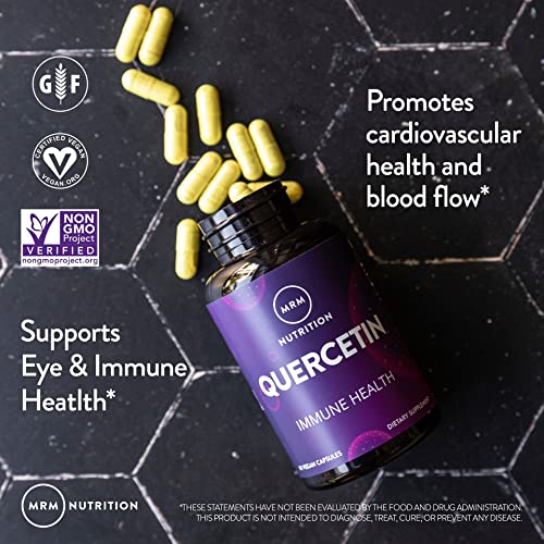 MRM Nutrition Quercetin | Immune & Cardiovascular Health | 500mg per Serving | QU995 Purest Quercetin | 60 Servings