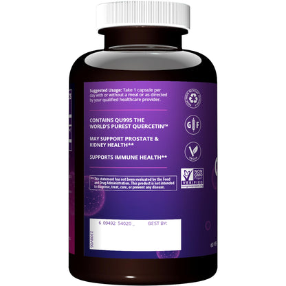 MRM Nutrition Quercetin | Immune & Cardiovascular Health | 500mg per Serving | QU995 Purest Quercetin | 60 Servings
