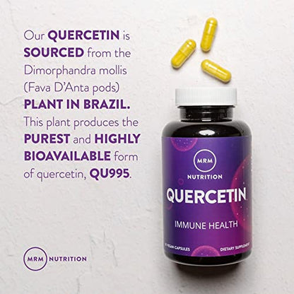 MRM Nutrition Quercetin | Immune & Cardiovascular Health | 500mg per Serving | QU995 Purest Quercetin | 60 Servings