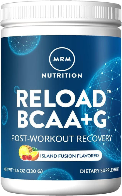 MRM Nutrition Reload BCAA+G Island Fusion – 26 Servings | Post-Workout Recovery & Keto Friendly