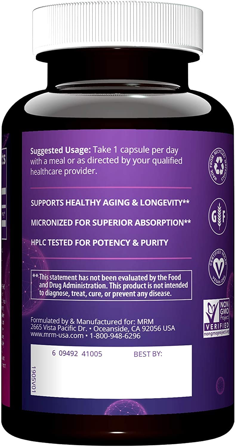 MRM Nutrition DHEA 50mg | Healthy Aging | Micronized for Absorption | Memory + Mood | HPLC Tested for Purity + Potency | Gluten-Free + Vegan + Non GMO | 90 Servings (Pack of 2)