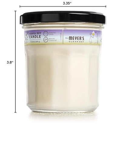 MRS. MEYER'S CLEAN DAY Compassion Flower Candle – Large 7.2 oz, Soy & Vegetable Wax