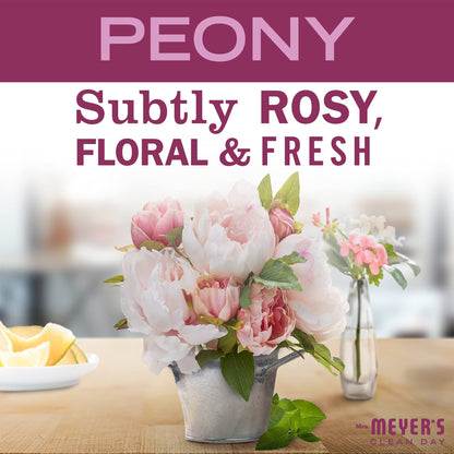 Mrs. Meyer's Clean Day Peony Soy Tin Candle – 12-Hour Burn, 2.9 oz