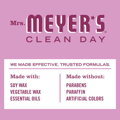 Mrs. Meyer's Clean Day Peony Soy Tin Candle – 12-Hour Burn, 2.9 oz