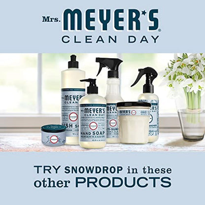 Mrs. Meyer's Clean Day Snowdrop Soy Tin Candle – 12-Hour Burn Time, 2.9 oz