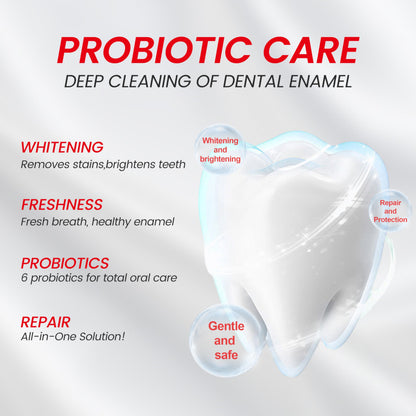 MSDRWIKEY SP-6 Probiotic Whitening Toothpaste – 6 Probiotics, Fluoride-Free