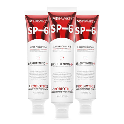 MSDRWIKEY SP-6 Probiotic Whitening Toothpaste - Fluoride-Free, Enamel-Safe