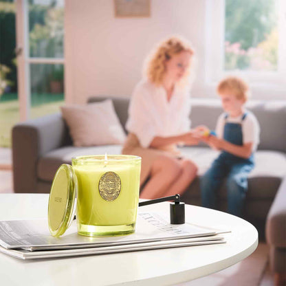 M&SENSE Natural Soy Candle – Seattle Rainforest & Matcha Green | 9.2 oz