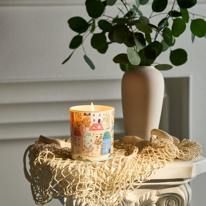M&SENSE Creamy Puff Scented Candles – 10.2 oz, 60h Burn, Calm & Stress Relief