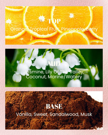 M&SENSE Floral Citrus Scented Candle - Vegan Soy Wax, 10oz, 42-Hour Burn | Leather Sleeve Jar