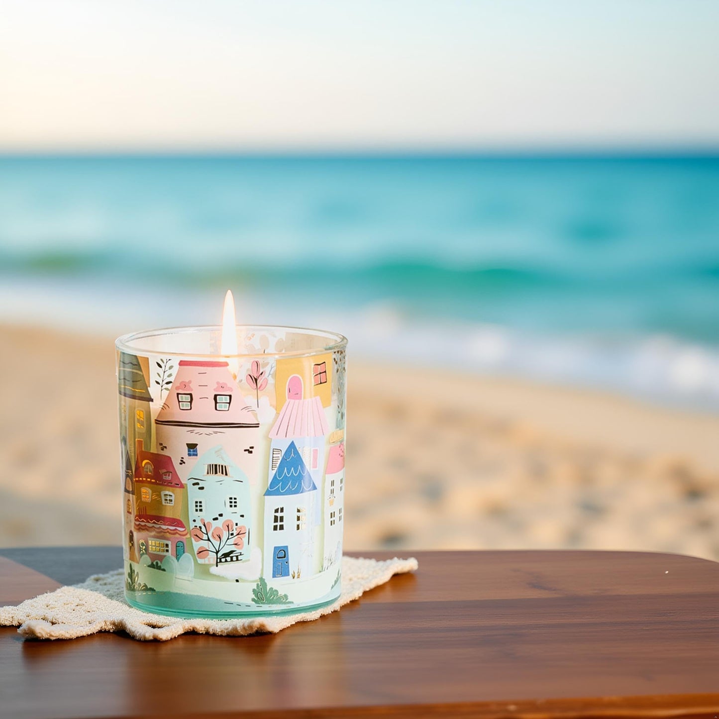 M&SENSE Island Weekend Candles – 10.2 oz Soy Wax, Non-Toxic, 60-Hour Burn