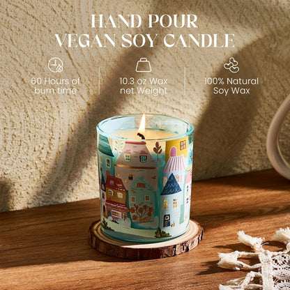 M&SENSE New York City Scent Soy Wax Candle – 10.2 oz | Non-Toxic Home Fragrance