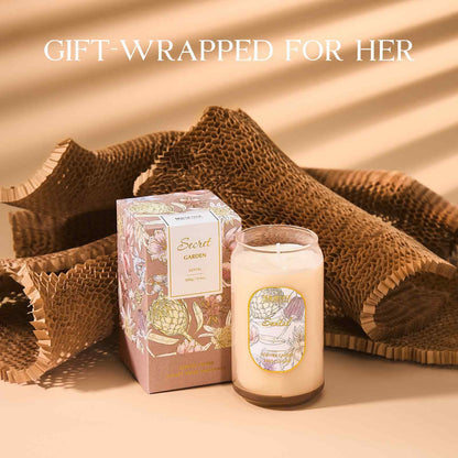M&SENSE Santal Candles – 10.6 oz Soy Wax, Non-Toxic, Up to 60 Hours, Home Fragrance Gift