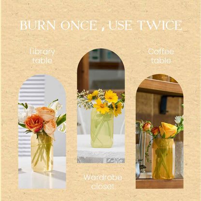 M&SENSE Vaillna Candles – 10.6 oz Soy Jar Candle, Non-Toxic, 60h Burn