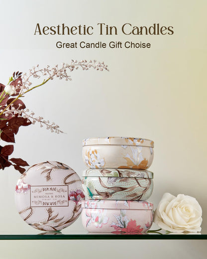 M&SENSE Wild Orchid Scented Candle | Large 3-Wick Soy Tin – 40-50 Hours Burn, Vegan Wax